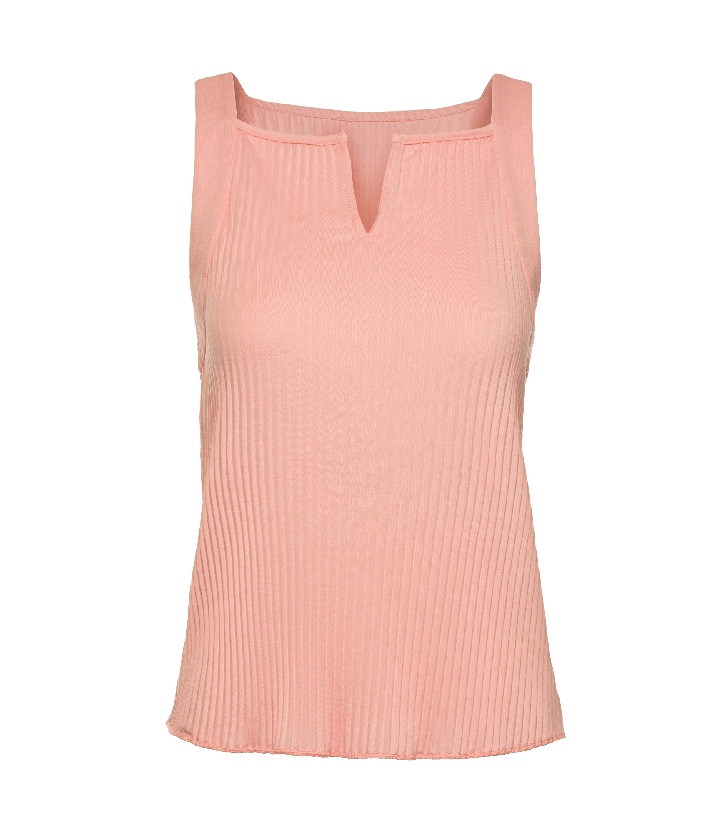 196054-815 | DEEP V PLEATED TANK | PEACH