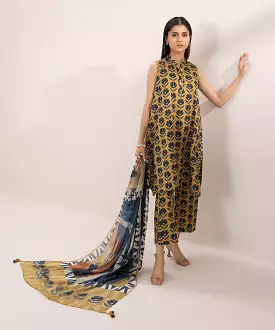 3 Piece - Printed Lawn Suit