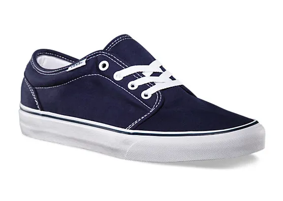 5 pairs of Navy Vulcanized 106 Vans - Travel Theme