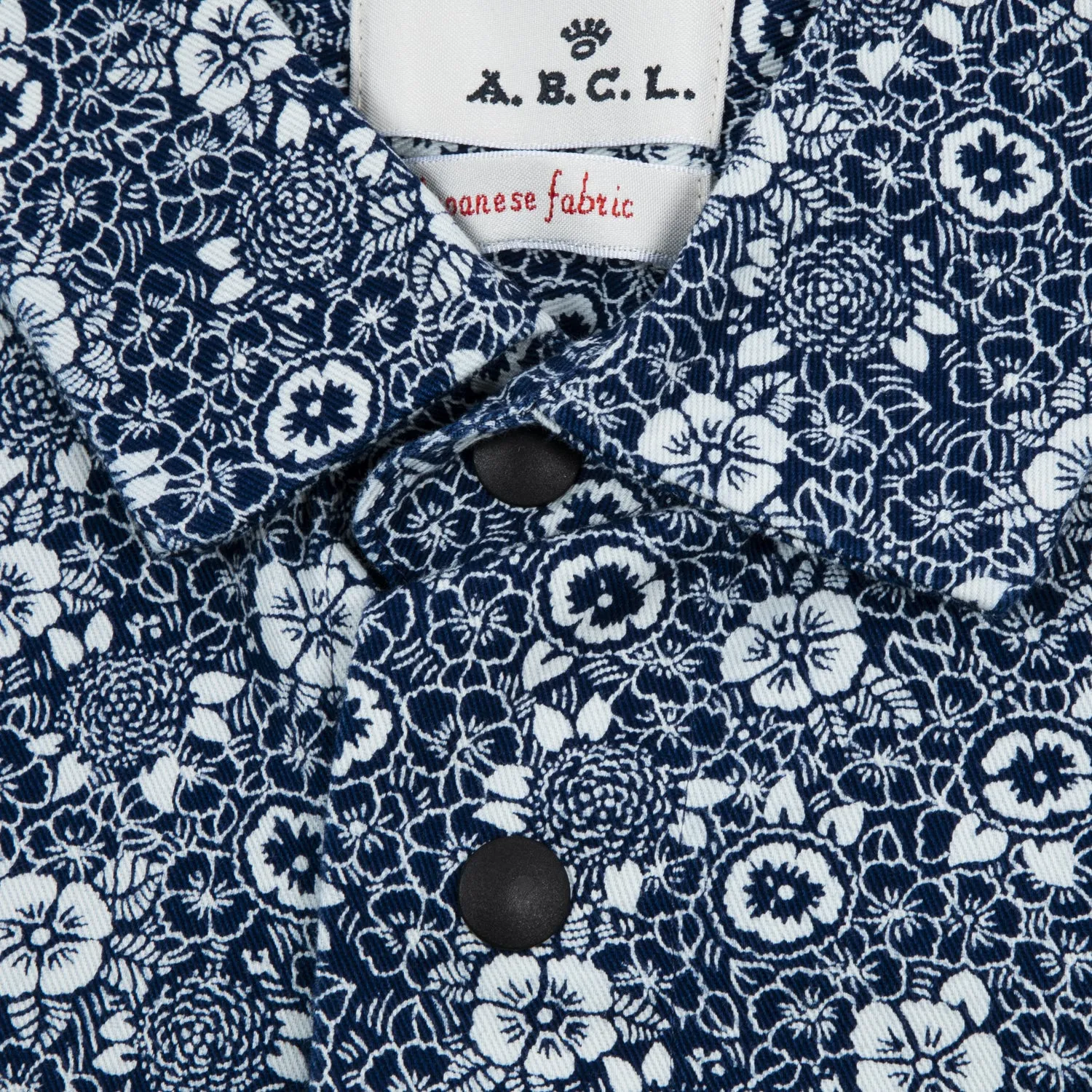 A.B.C.L. - Cali Indigo Flower Overshirt - Indigo/White