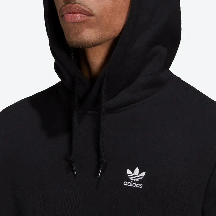 Adidas- Men's Adicolor Essentials Trefoil Hoodie Black H34652