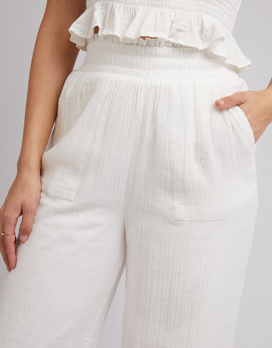 All About Eve Rowie Pant - Vintage White