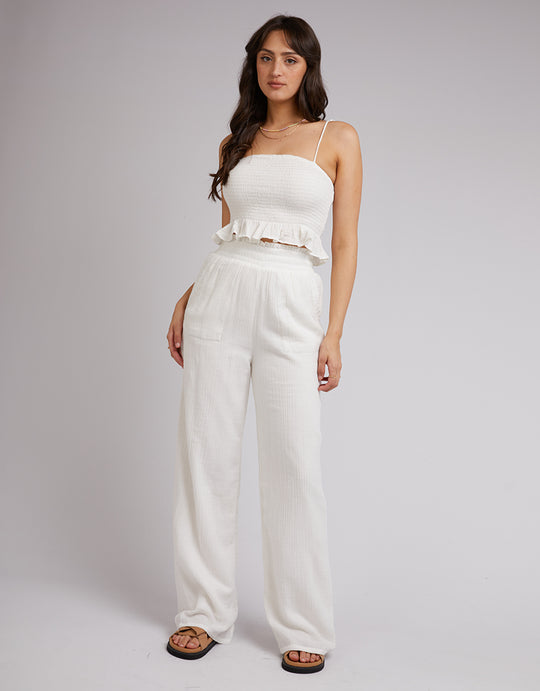 All About Eve Rowie Pant - Vintage White