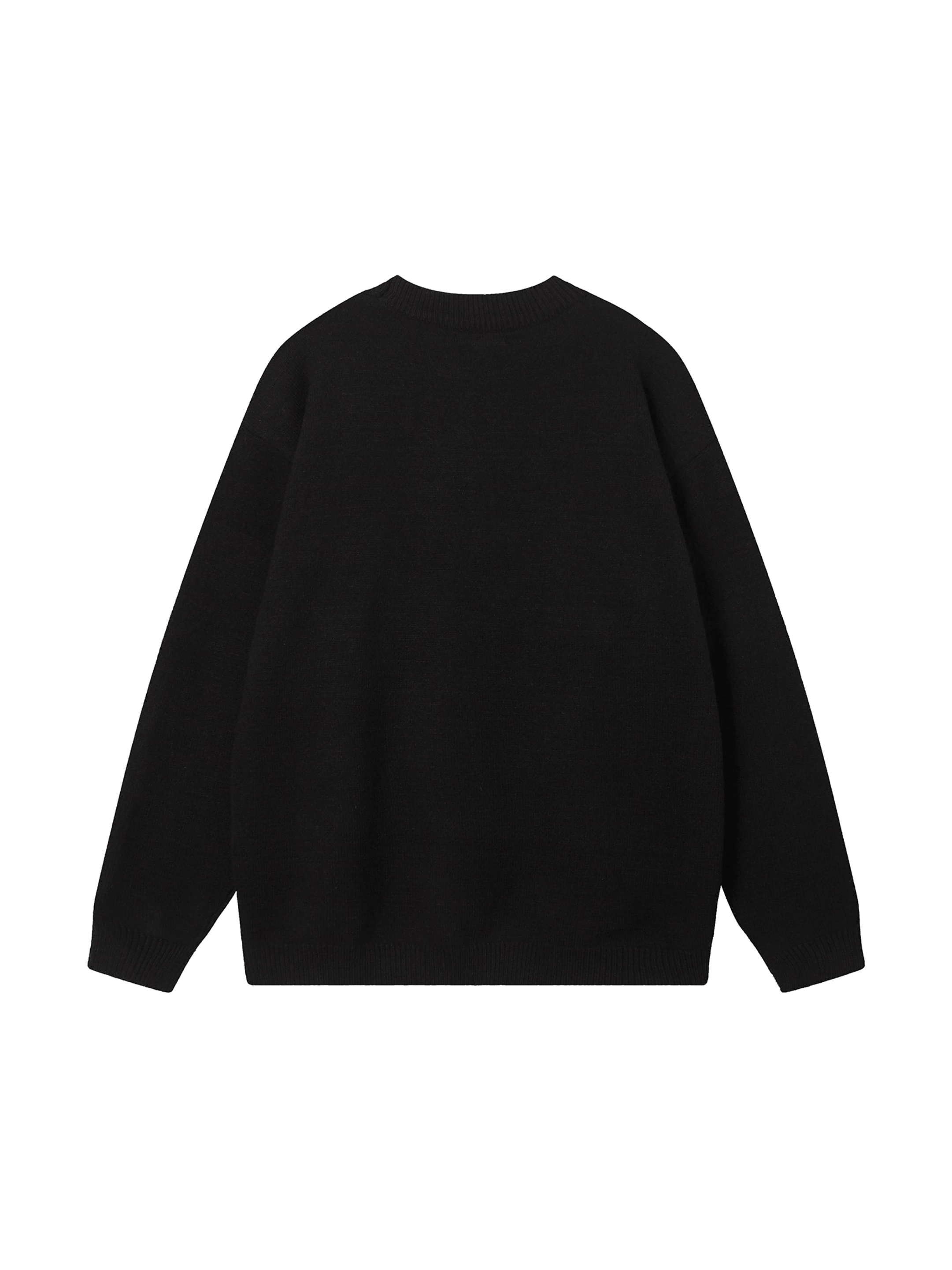 Balenciaga 23ss new logo turtleneck knitted sweater Black 12.5