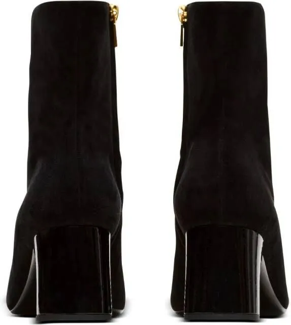 Balmain Edna suede boots Black