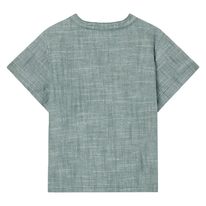 Bonpoint Baby Cesari Shirt Greyish Green