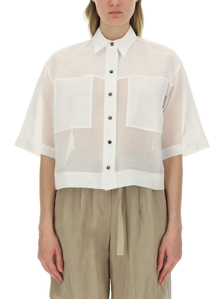 BRUNELLO CUCINELLI    ORGANZA SHIRT