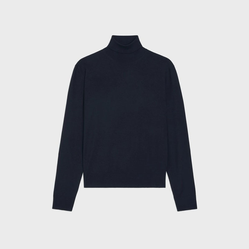 CELINE  |TURTLENECK SWEATER IN ICONIC MERINOS