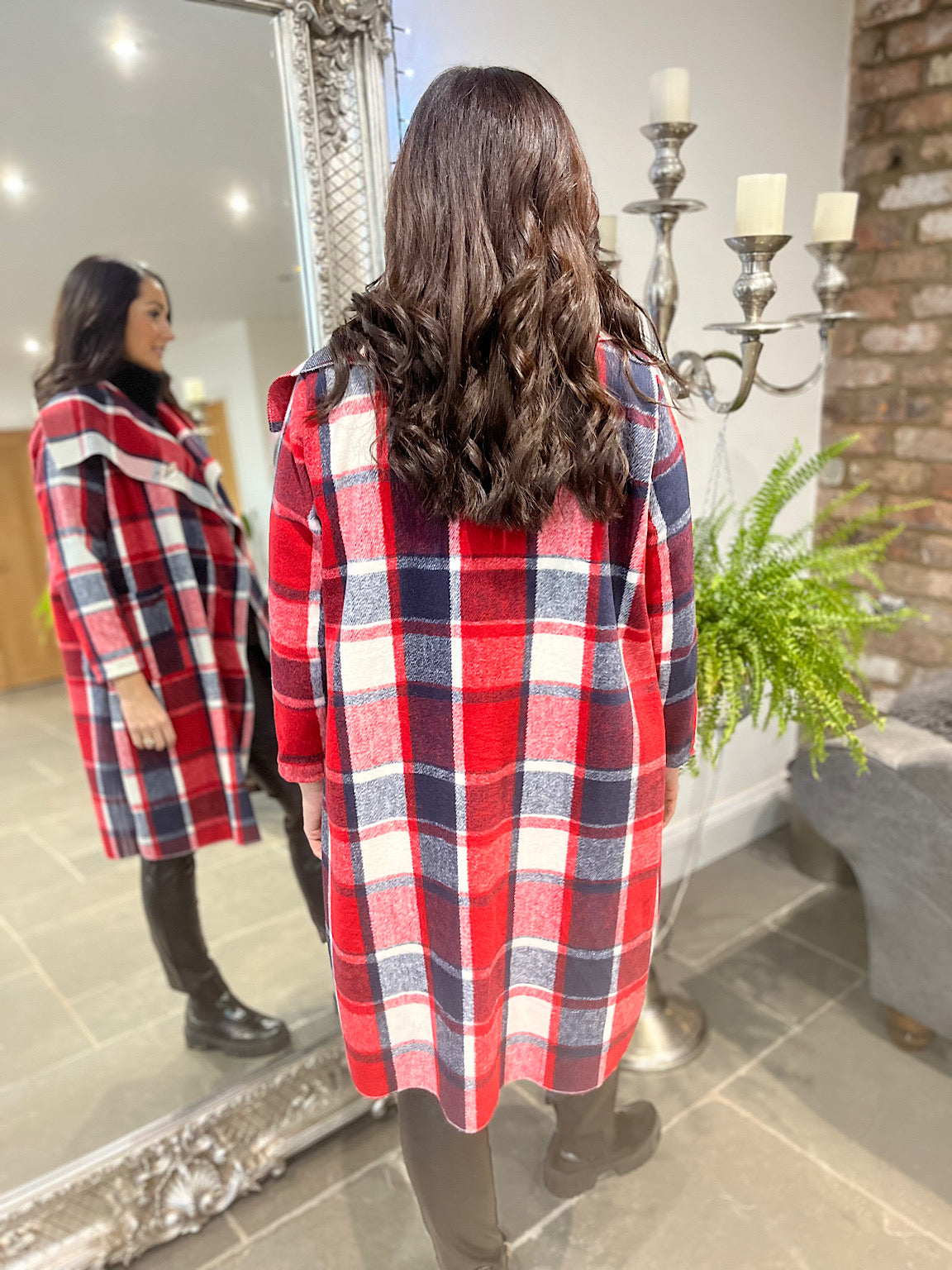 Checked Waterfall Jacket Murphy