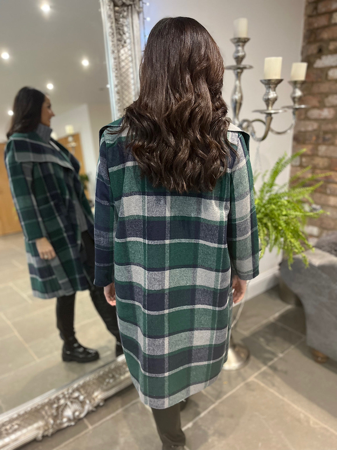 Checked Waterfall Jacket Murphy