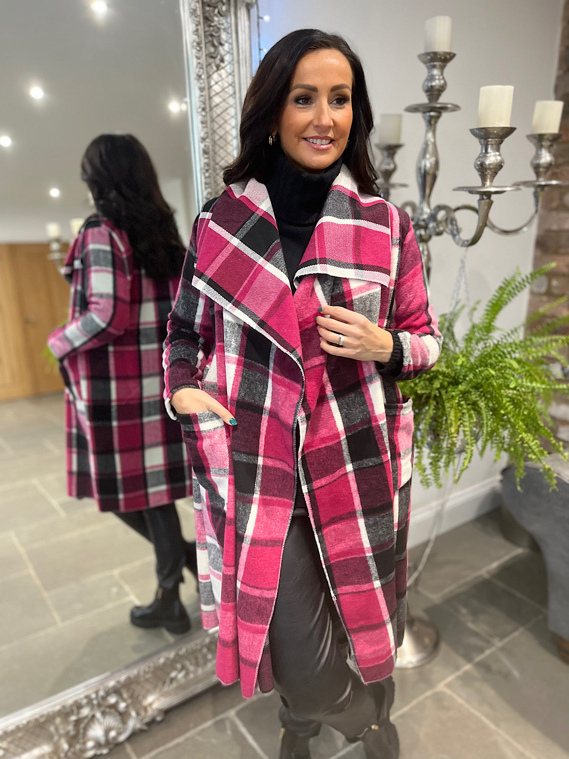 Checked Waterfall Jacket Murphy