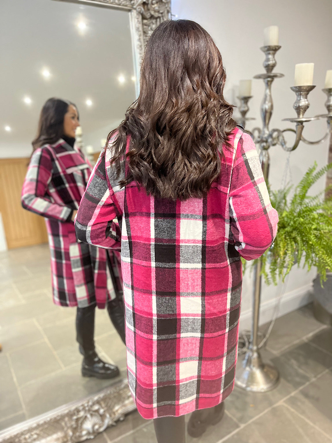 Checked Waterfall Jacket Murphy