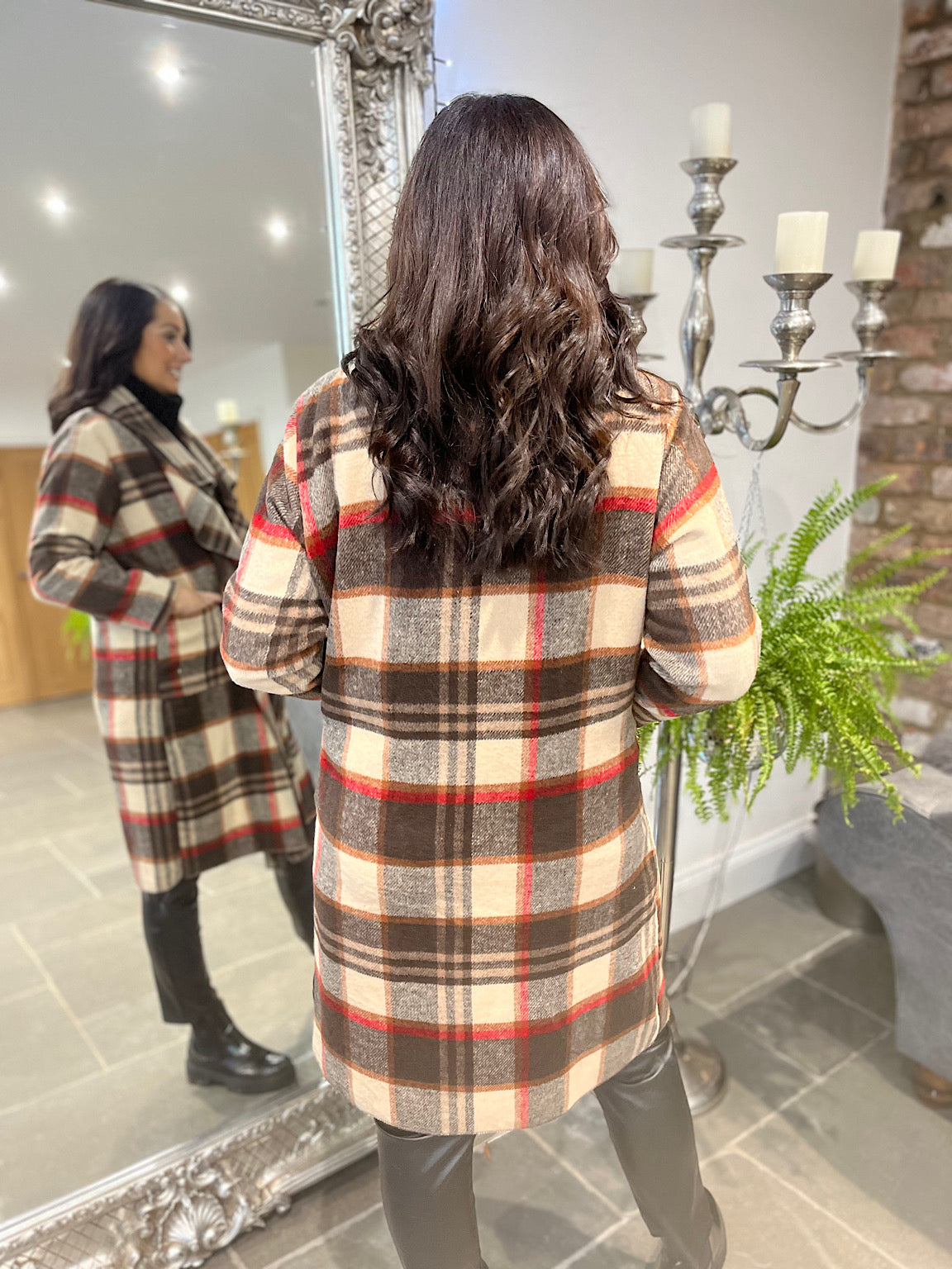 Checked Waterfall Jacket Murphy