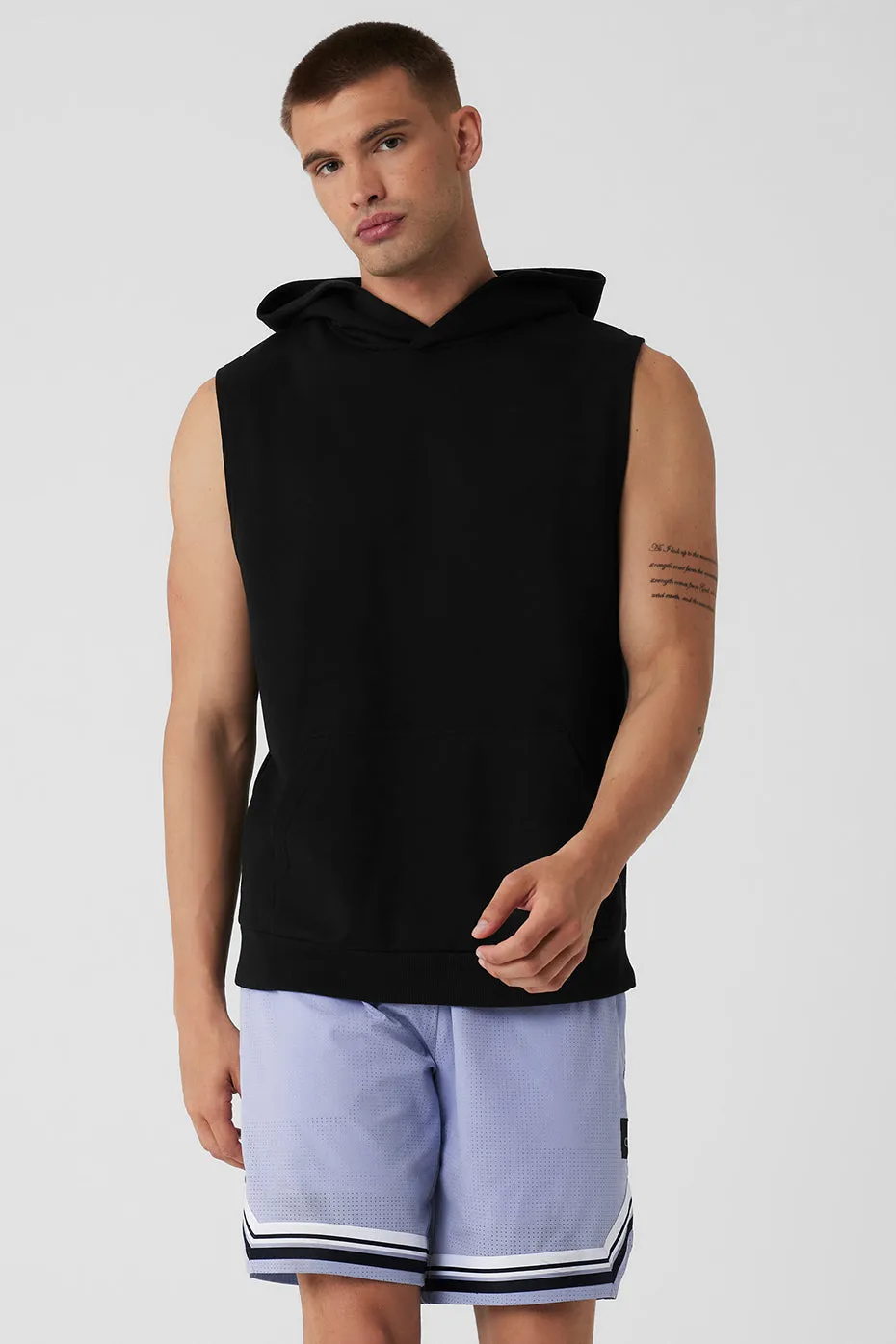 Chill Sleeveless Hoodie - Black