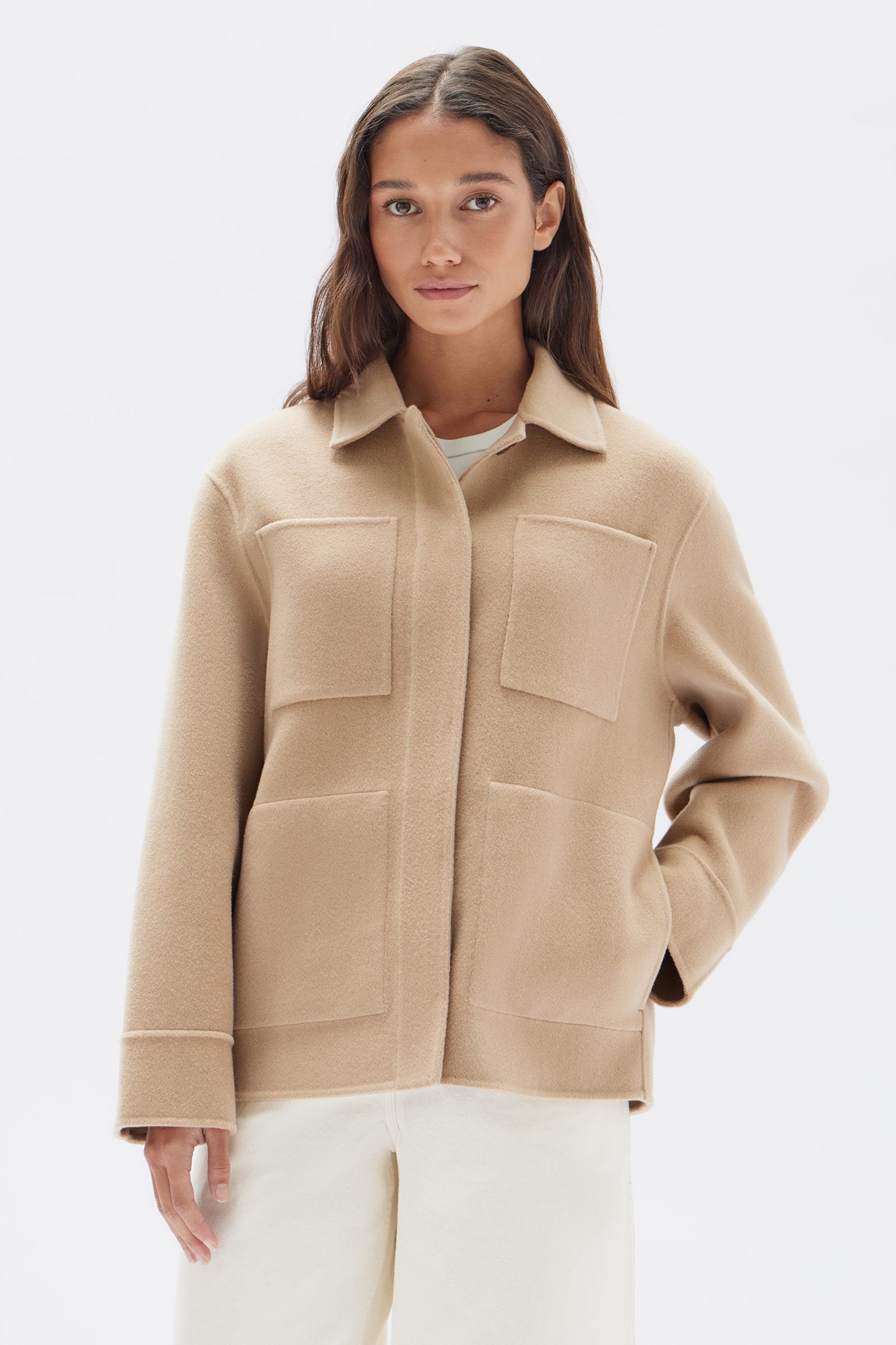 Claudelle Wool Cashmere Jacket