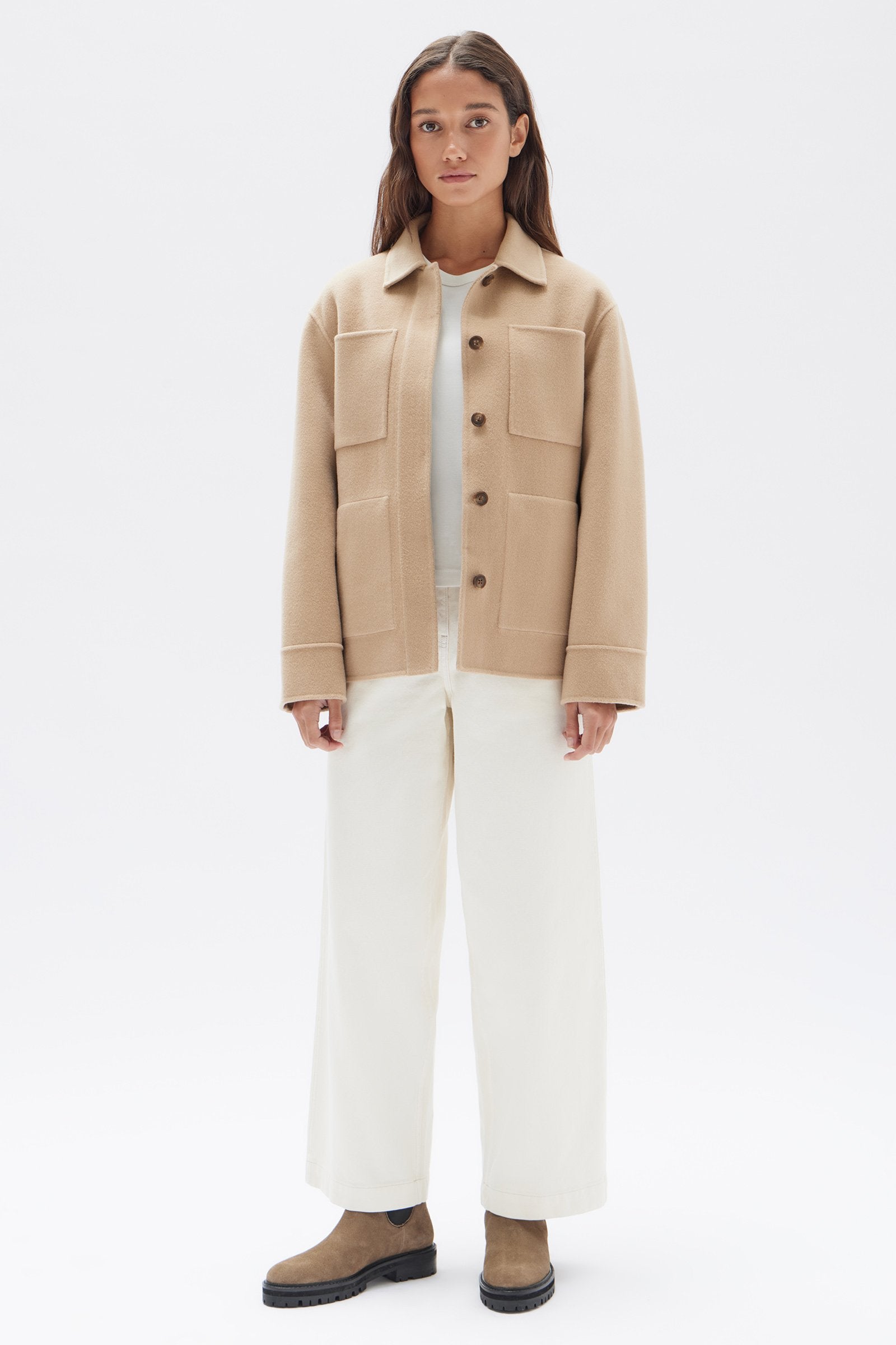 Claudelle Wool Cashmere Jacket