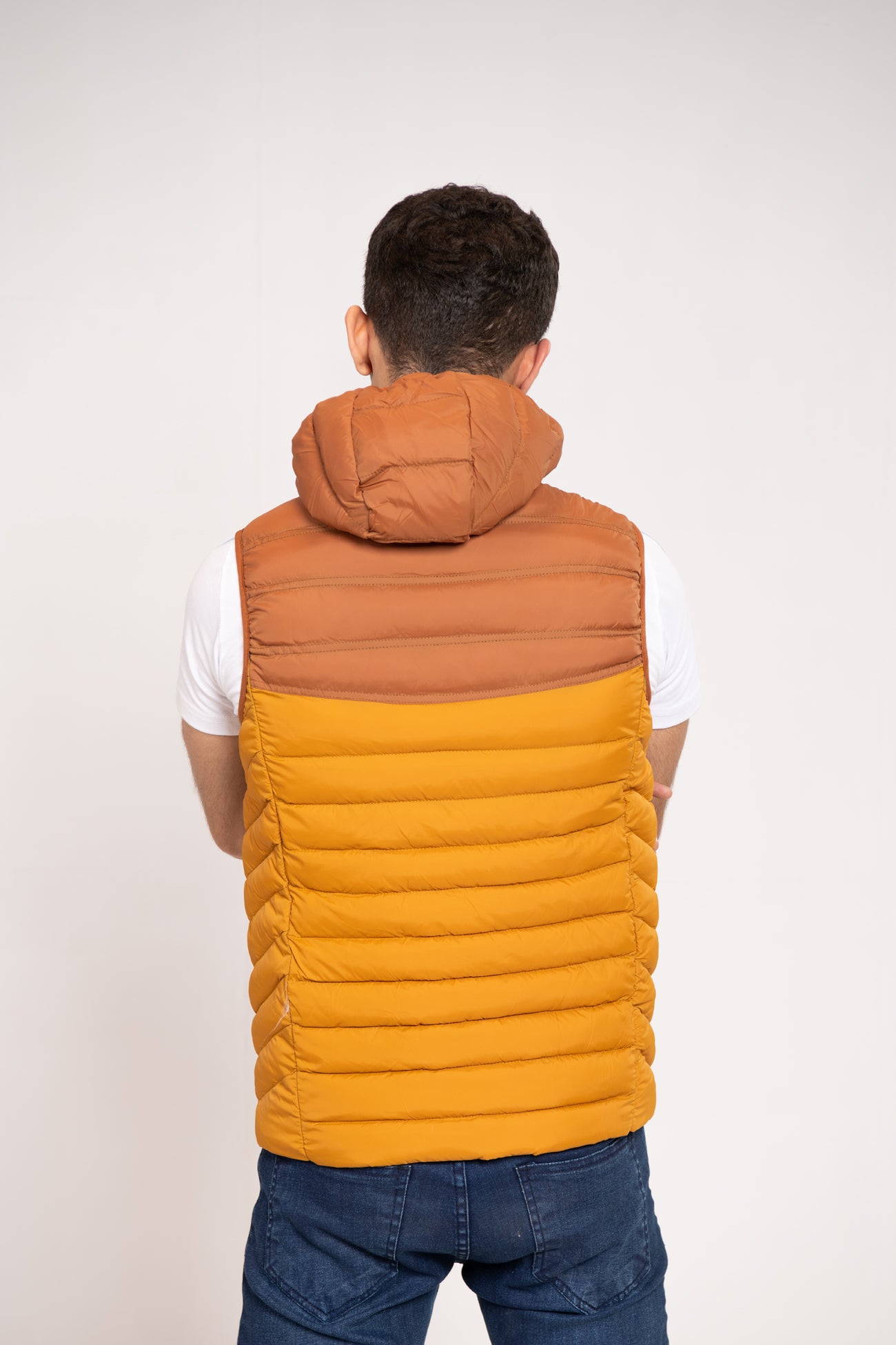 COLOR BLOCK PUFFER GILET