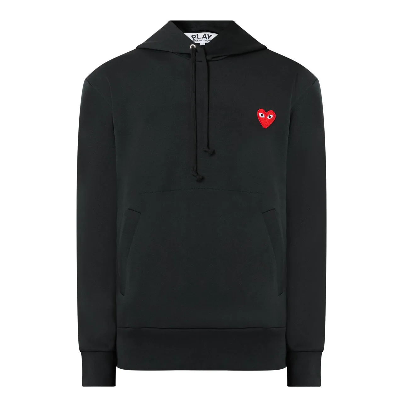 COMME DES GARÇONS PLAY Icon Heart Drawstring Hoodie - Black