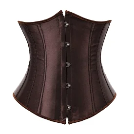 Corset Drag Satin (Brown)