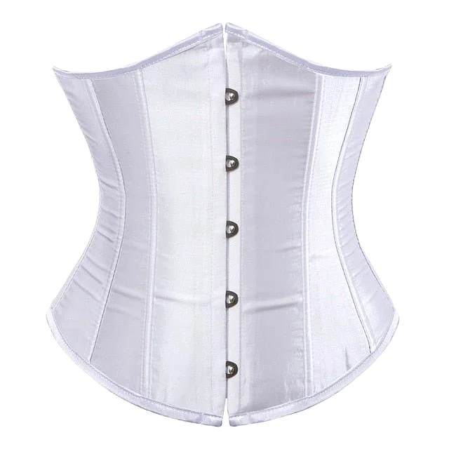 Corset Drag Satin (White)