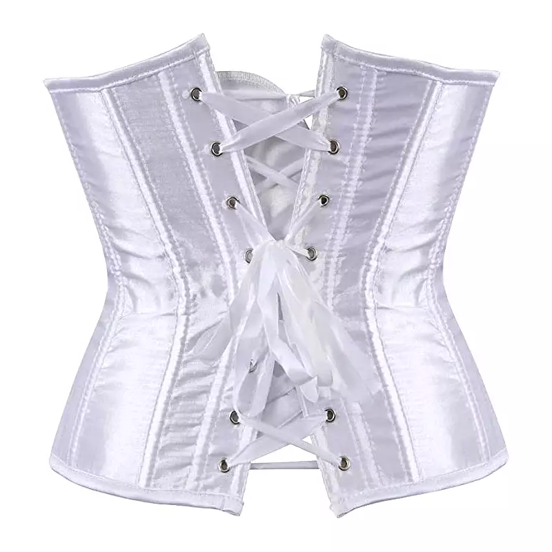 Corset Drag Satin (White)