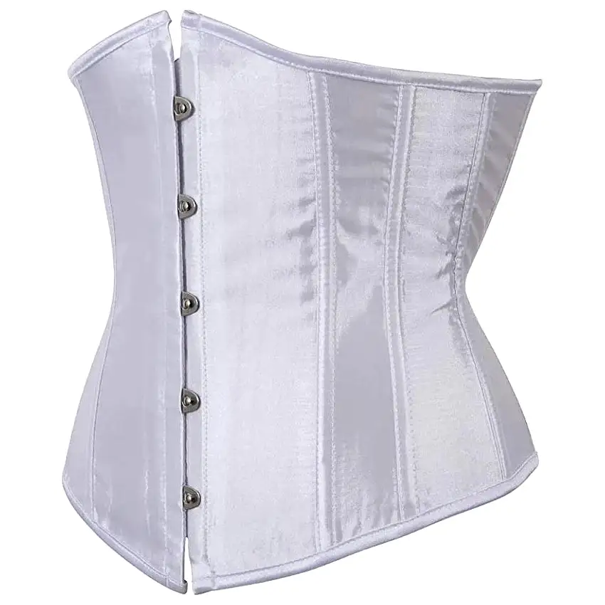 Corset Drag Satin (White)