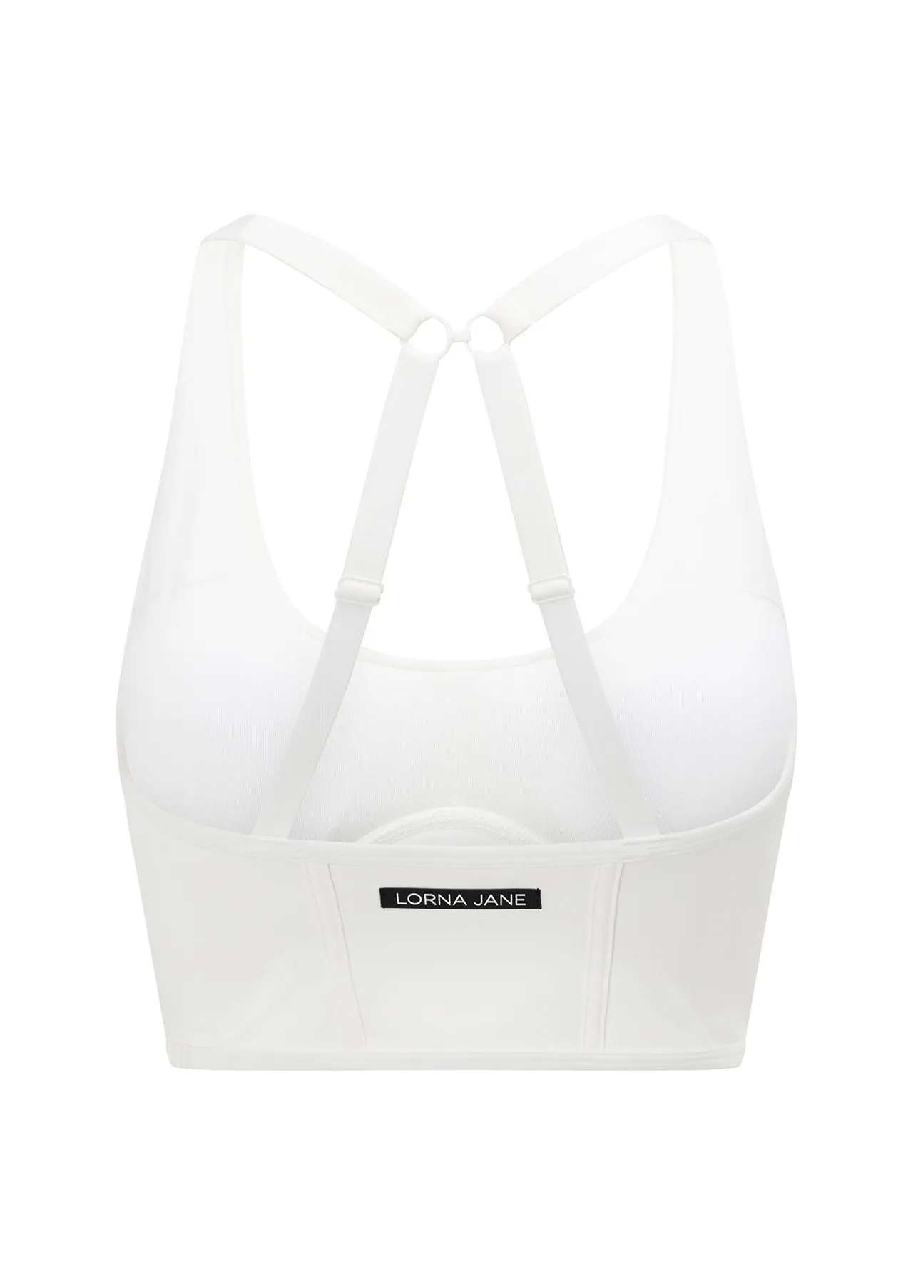 Corset Long Line Bra | White | High Support | Lorna Jane New Zealand