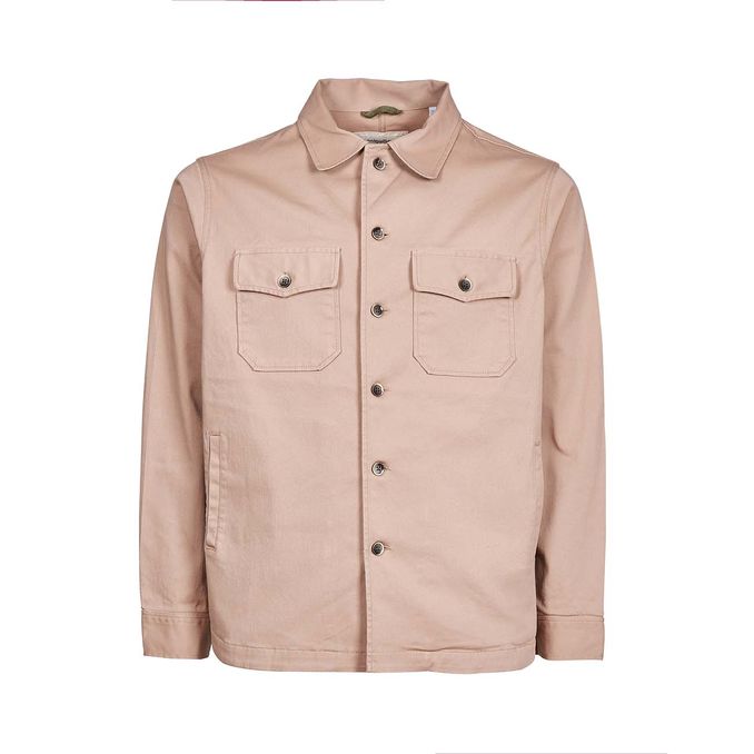 COTTON SHIRT JACKET Man Taupe