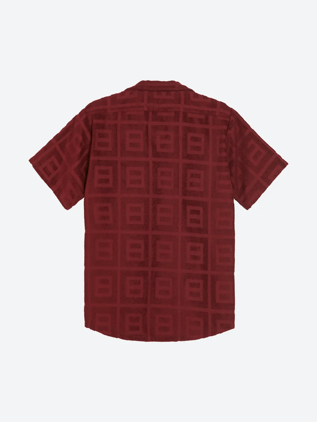 Cuba Terry Shirt - Burgundy Terrace