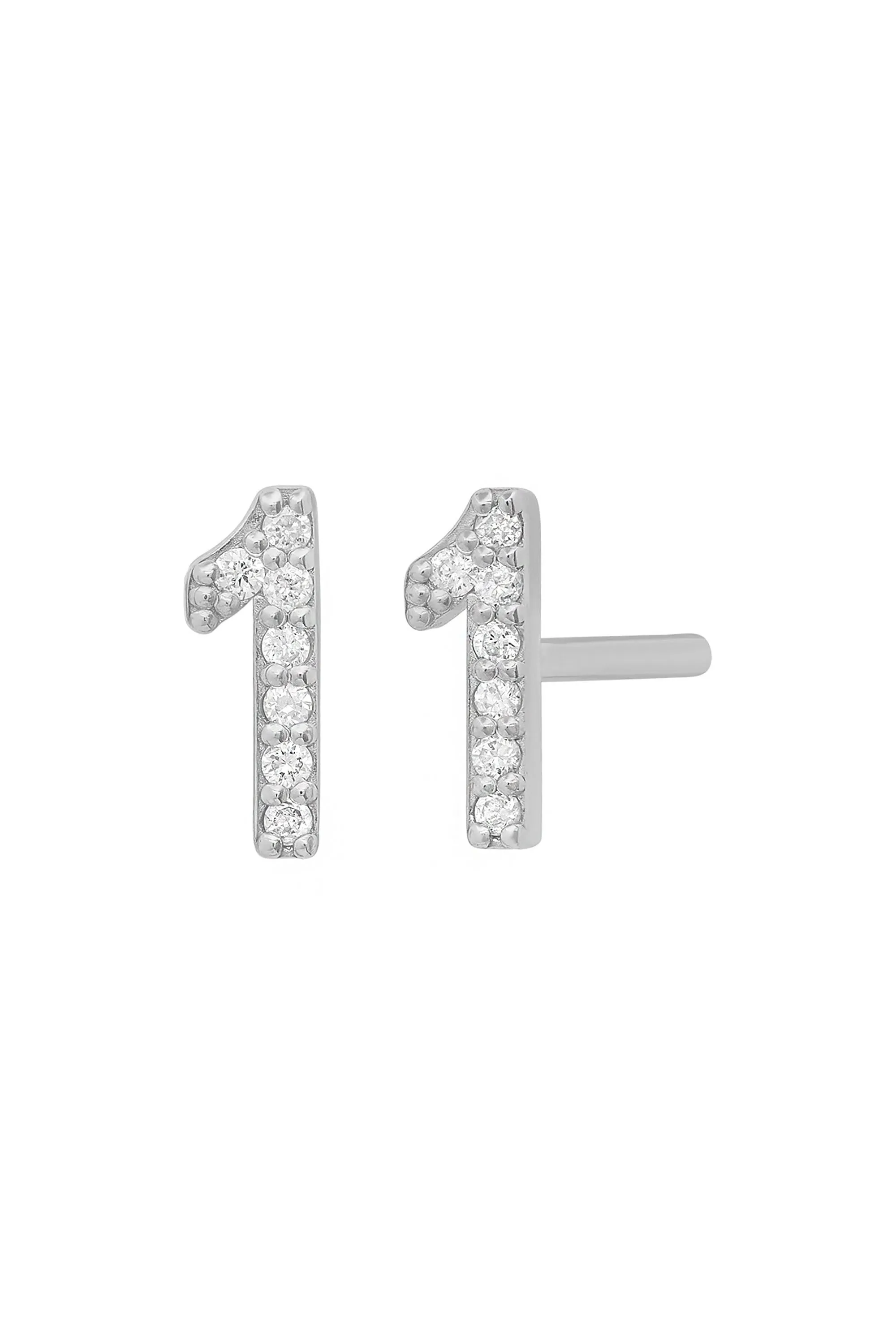 Diamond Number Earring