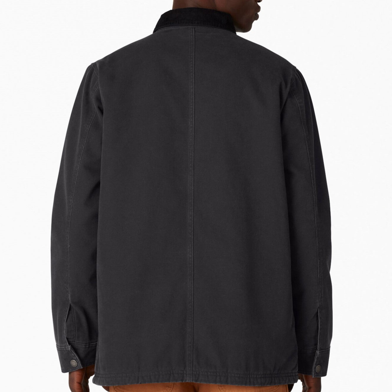 DICKIES Stonewashed Duck Lined Chore Coat - Black