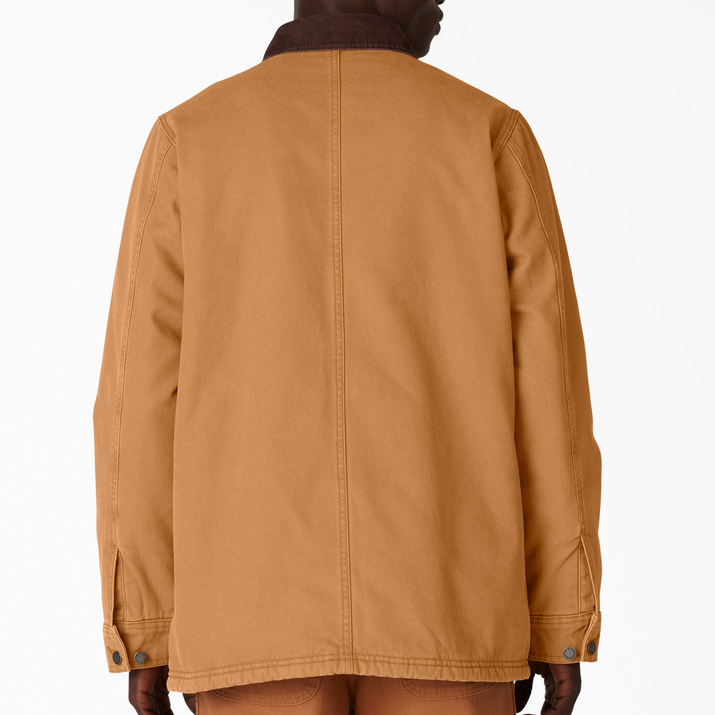 DICKIES Stonewashed Duck Lined Chore Coat - Duck Brown