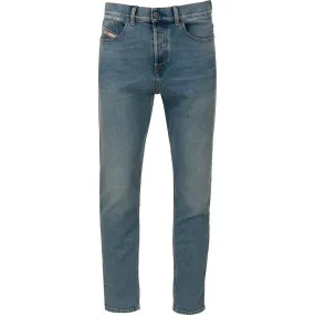 Diesel Logo Patch Straight Cut Jeans