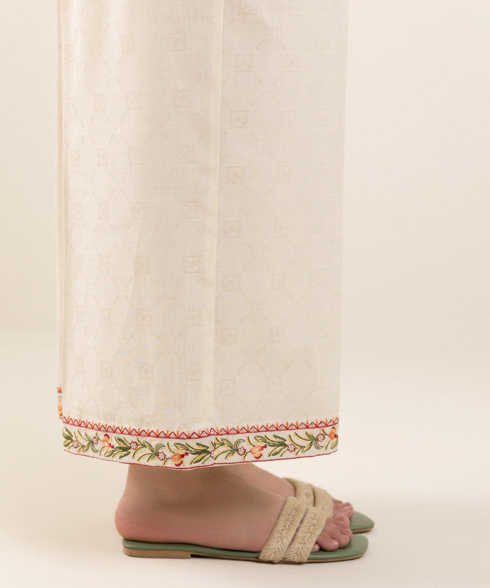 Embroidered Jacquard Culottes