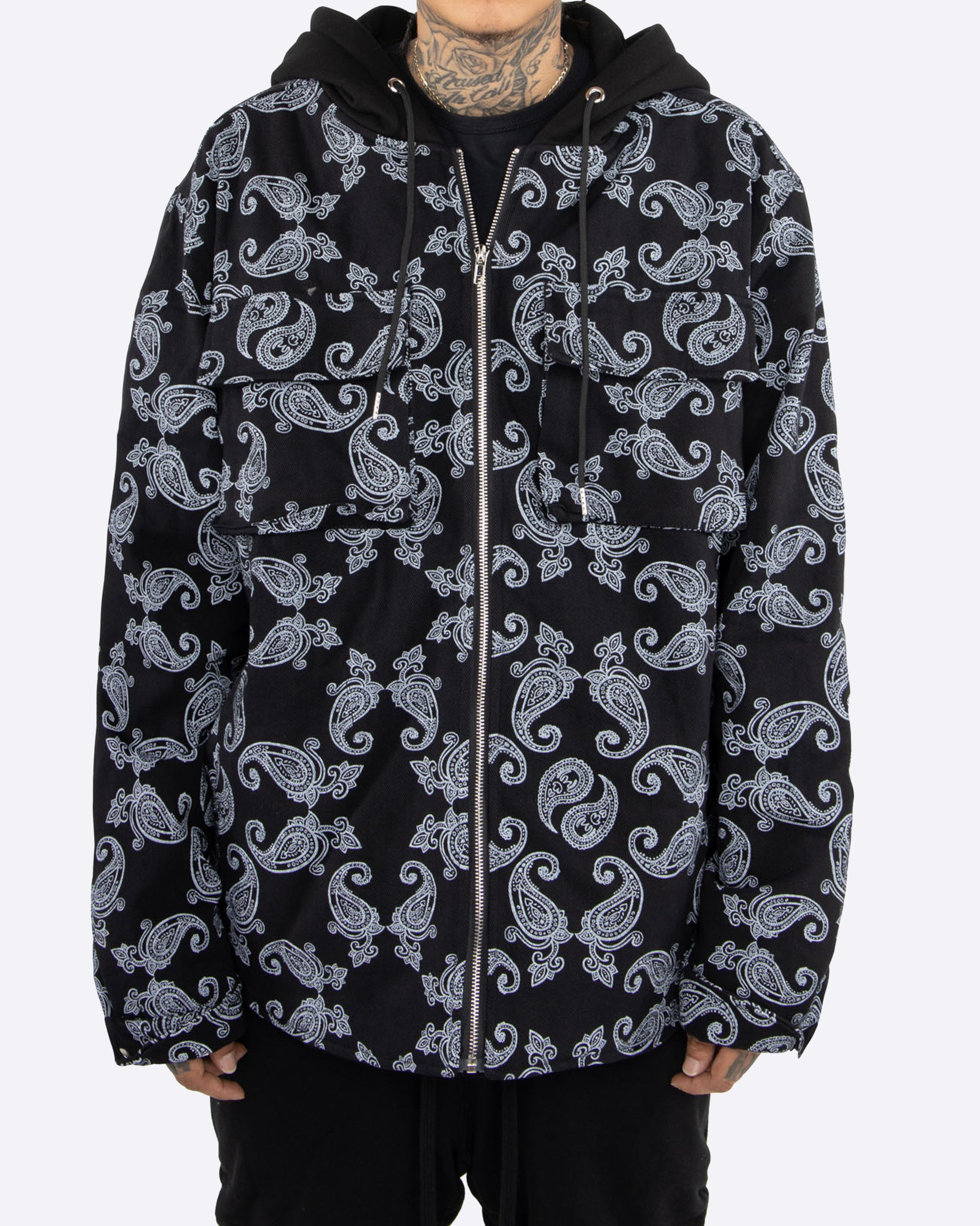 EPTM HOOD JACKET-PAISLEY BANDANA