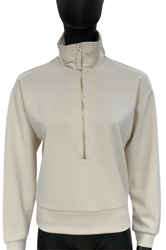 Esqualo Sand Zip-Up Sweater - SP2405003 180