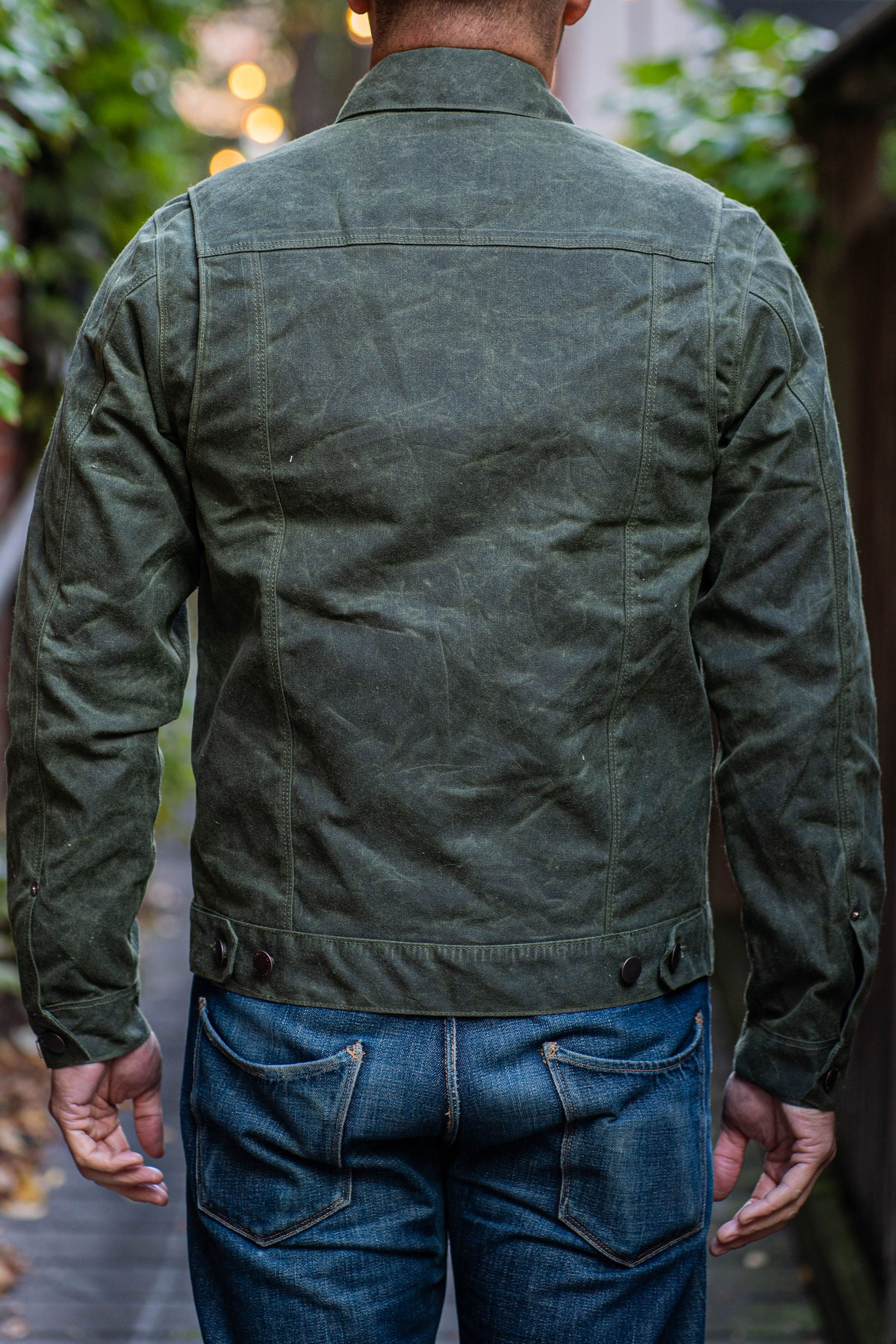 Freenote Cloth Waxed Riders Jacket - Olive