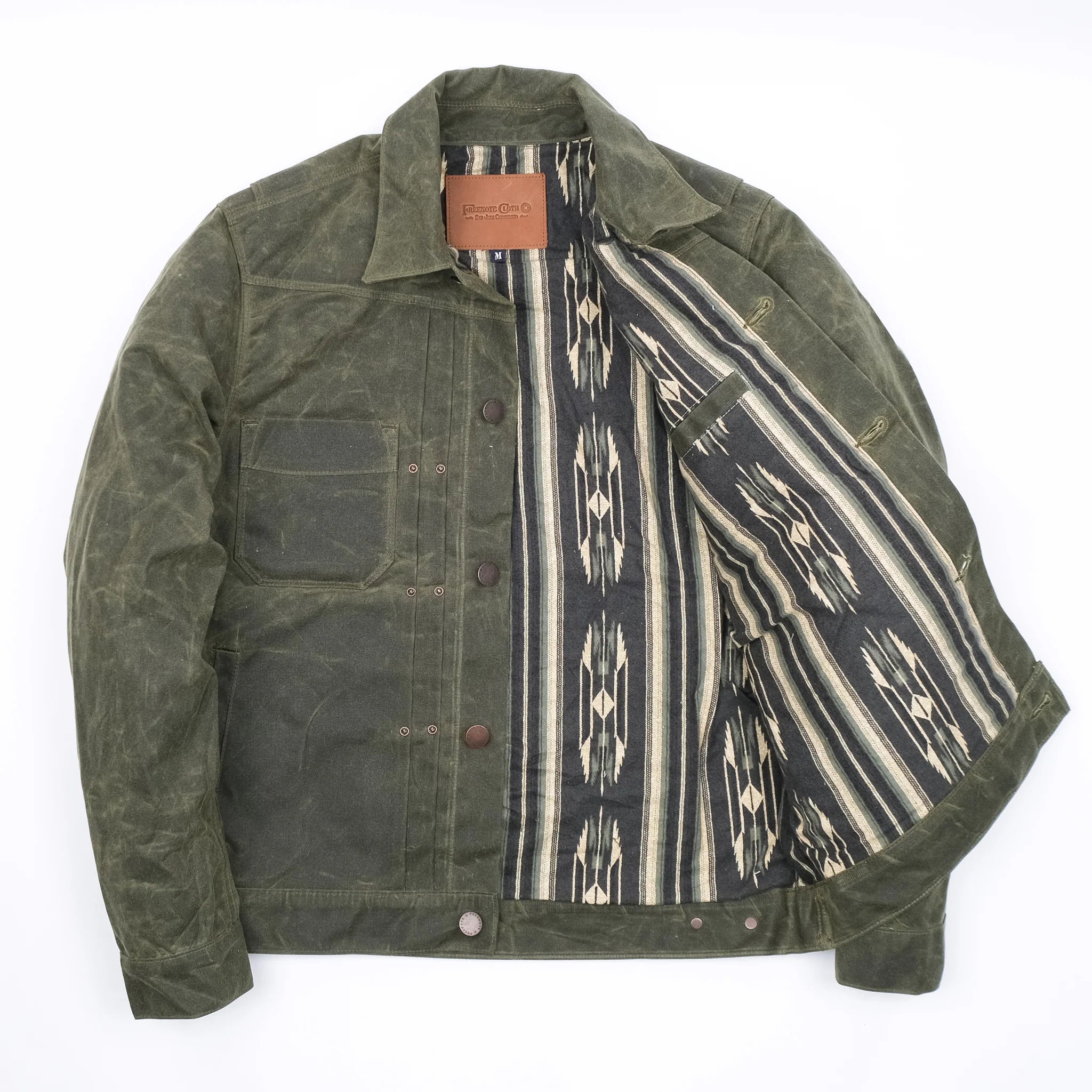 Freenote Cloth Waxed Riders Jacket - Olive