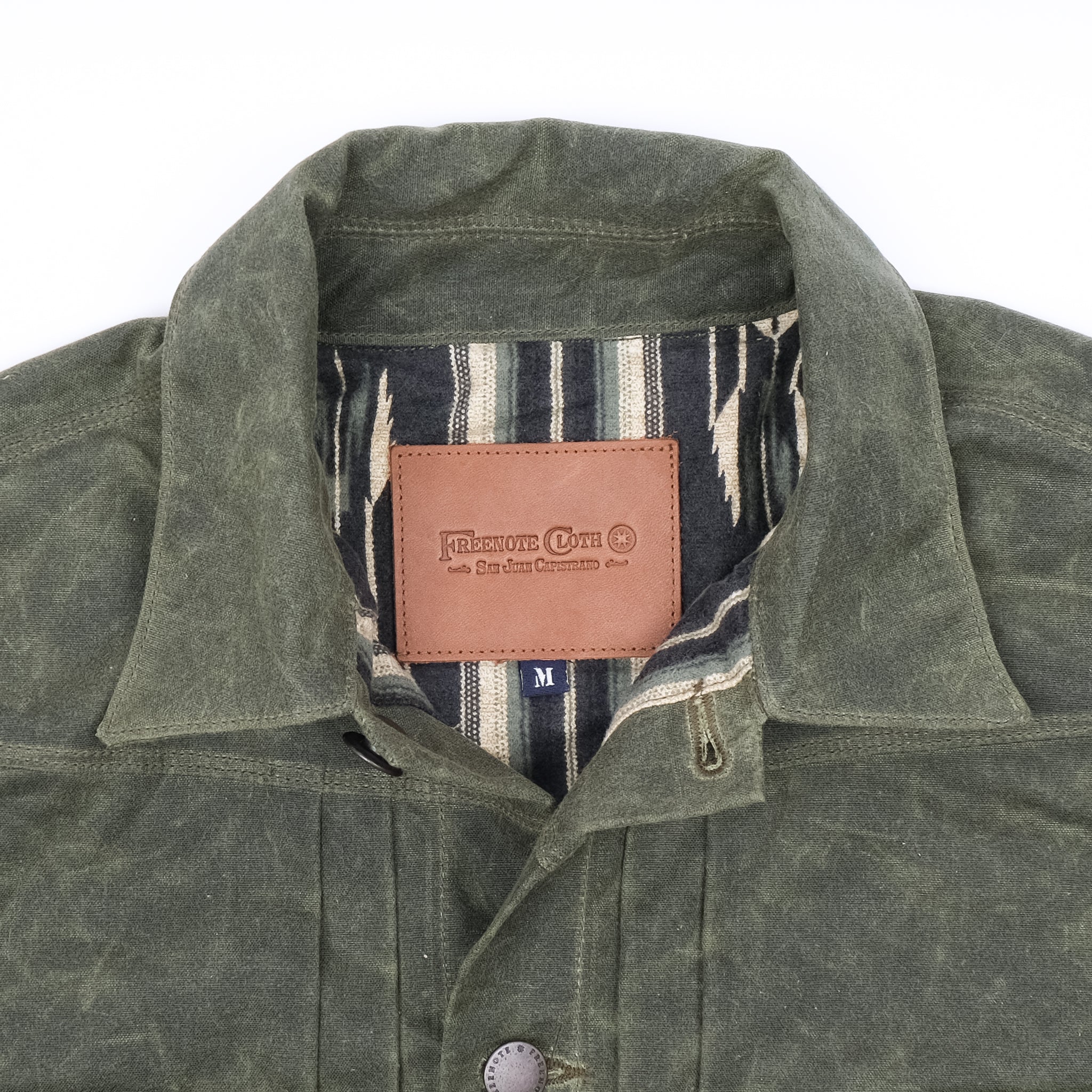 Freenote Cloth Waxed Riders Jacket - Olive