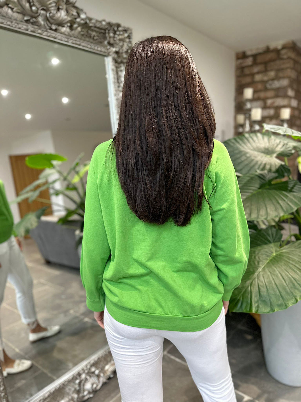 Green Basic Hoodie Reema