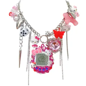 Hello Kitty Cyber Pet Charm Necklace