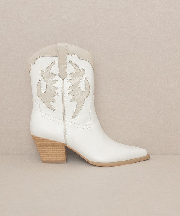 Houston Western - Layered Panel Cowboy Boots