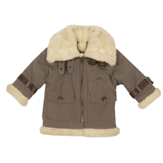 JACKET WITH SHEEPSKIN LINING Baby Dove