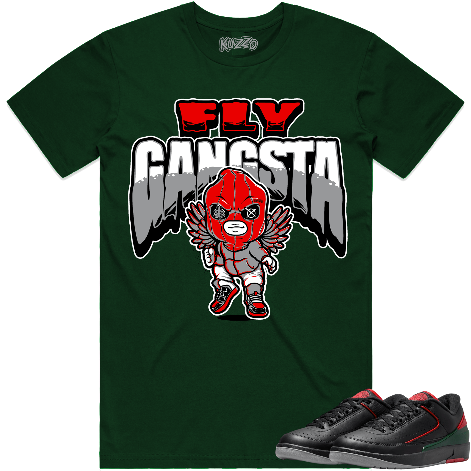 Jordan 2 Low Christmas 2s Shirt to Match - RED FLY GANGSTA