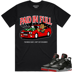 Jordan 4 Bred Reimagined 4s Shirt to Match - RED PAID