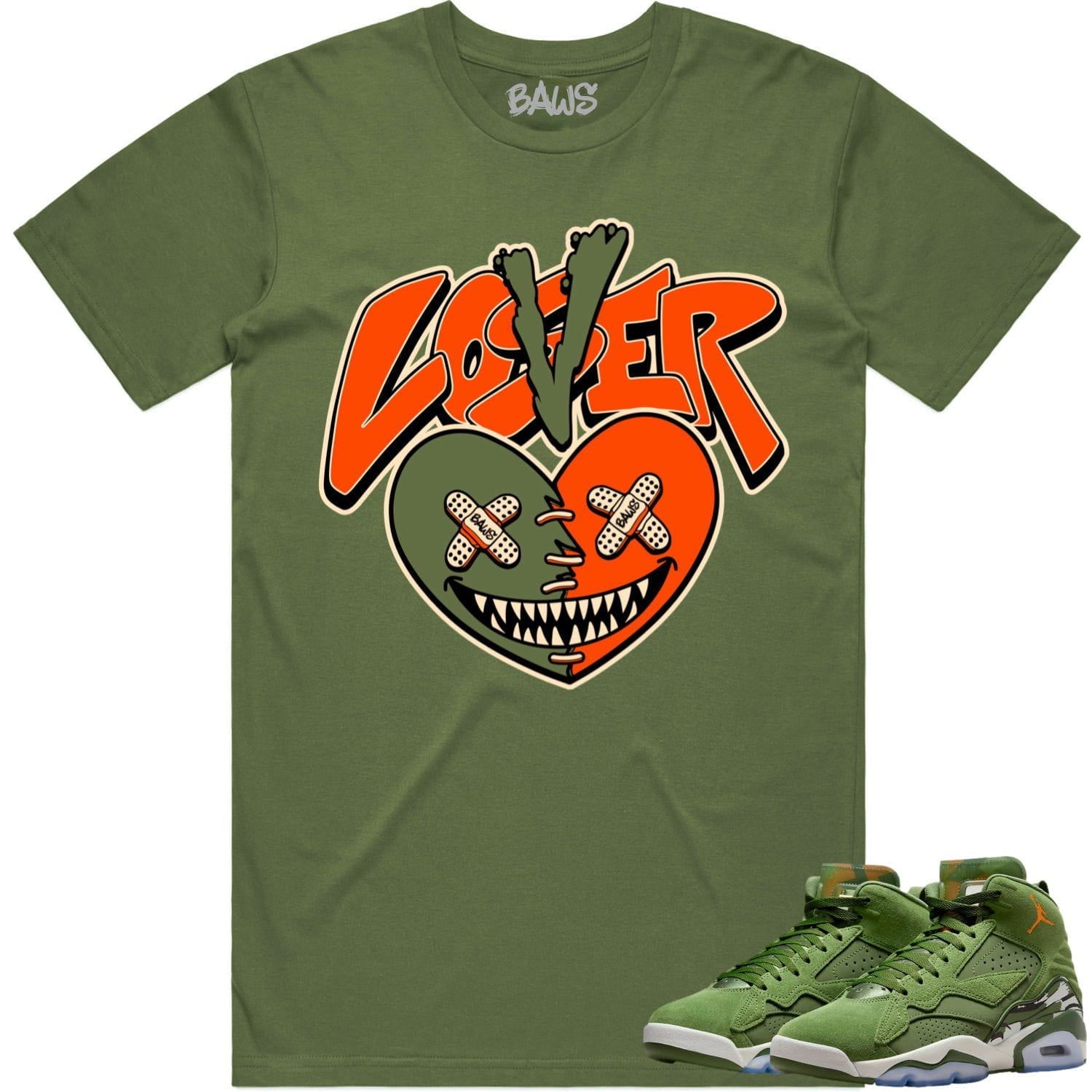 Jordan MVP 678 Sky J Olive Shirt to Match - CELADON LOVER LOSER BAWS