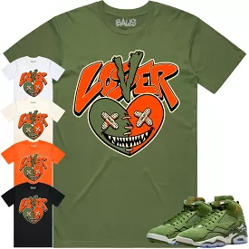 Jordan MVP 678 Sky J Olive Shirt to Match - CELADON LOVER LOSER BAWS