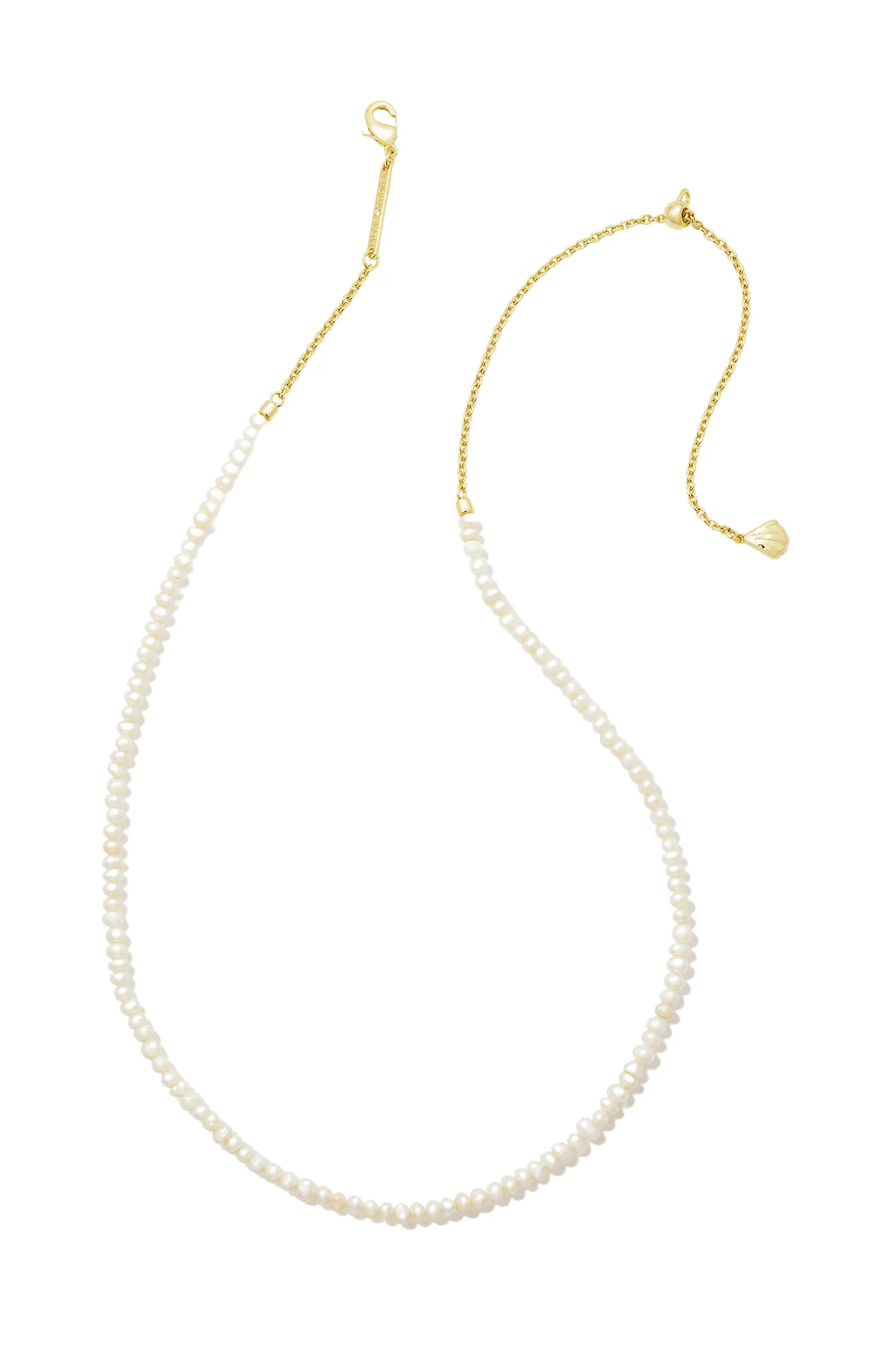 Kendra Scott Lolo Strand Necklace-- Gold White Pearl