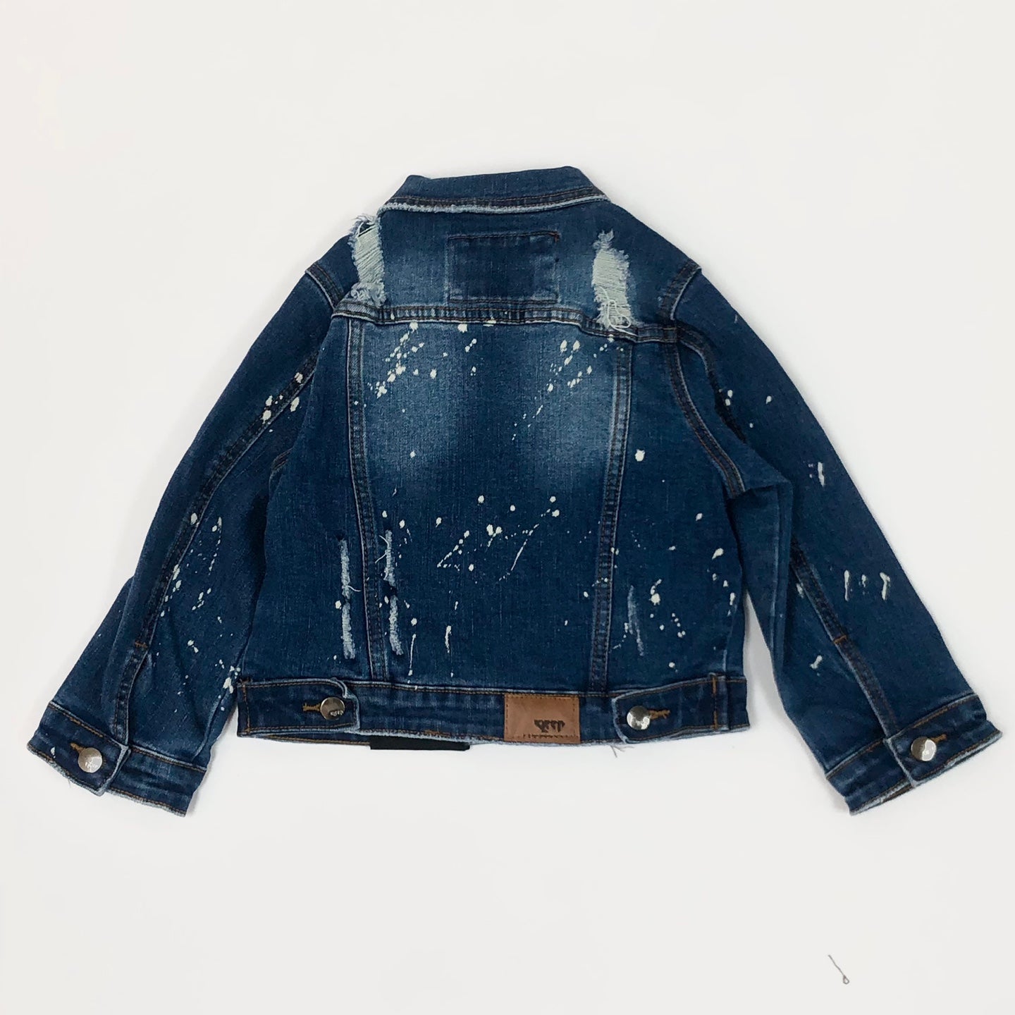 KLEEP Rapose Kid's Washed Denim & Twill Mixed Jacket