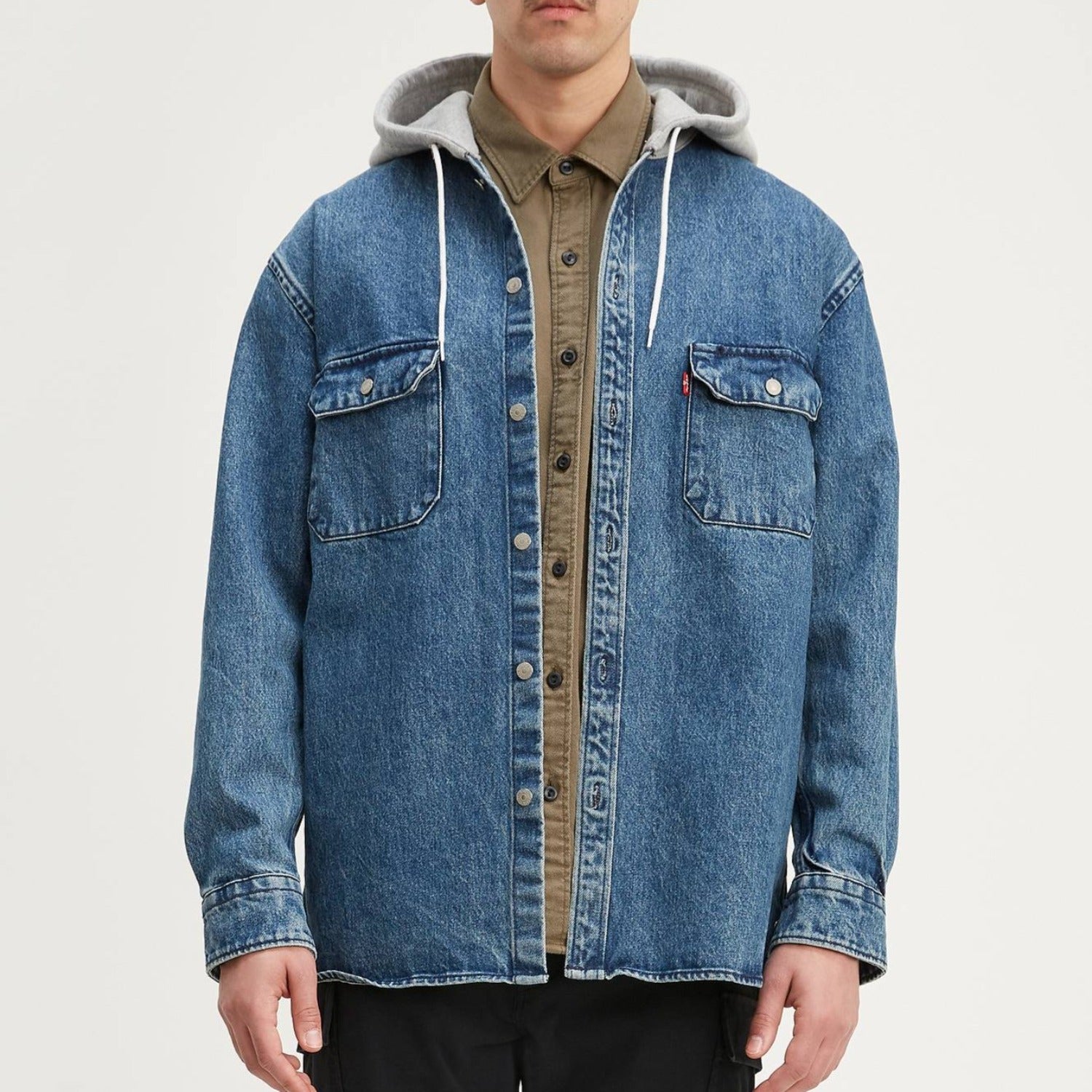 Levi's Hooded Jackson Overshirt - Blue 77385-0000